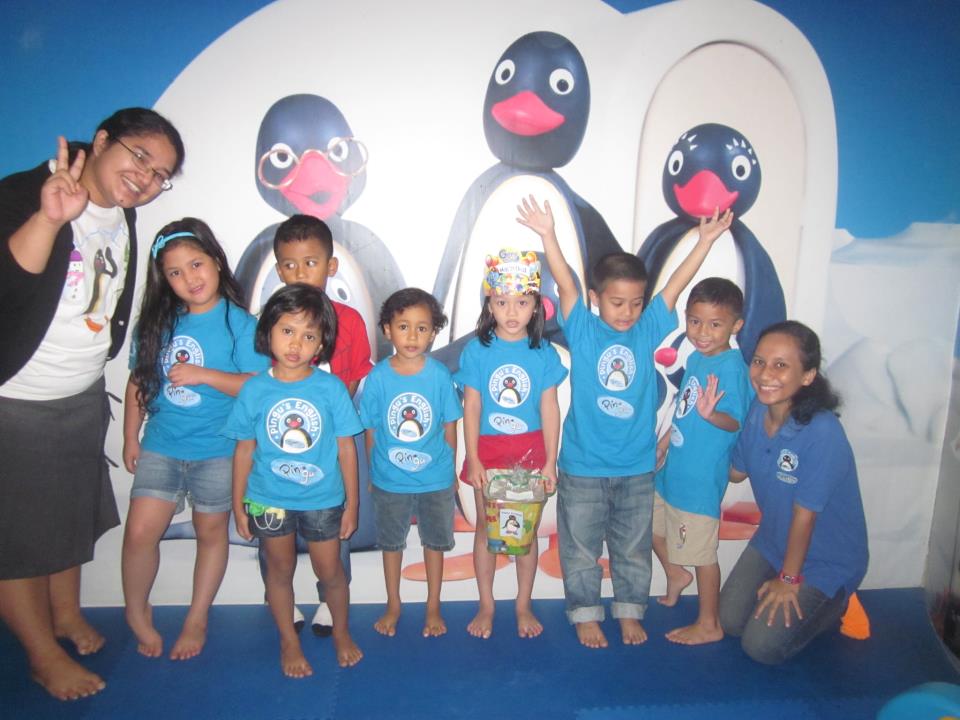 We practice English with Ms. Shinta and Ms. Jovita